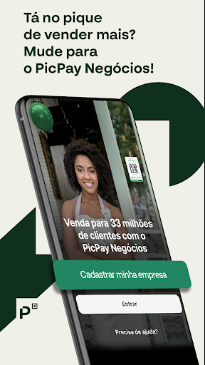 Android application PicPay Negócios screenshort