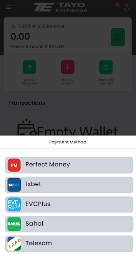 Tayo Exchange Screen 2