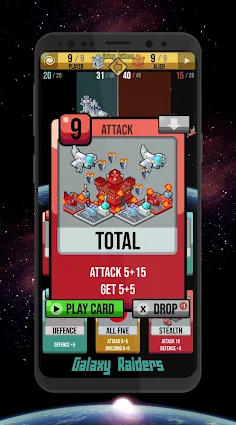 Galaxy Raiders Battle Cards - Screenshot 2