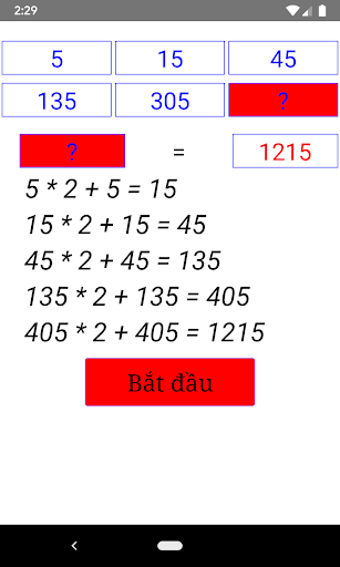 Android application Tìm số screenshort