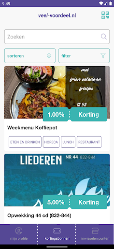 Android application Veel Voordeel screenshort