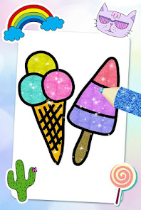 Glitter Ice Cream Coloring 6.1 APK + Mod (Unlimited money) para Android