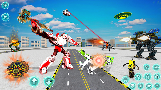 Flying Car Battle Robot Games