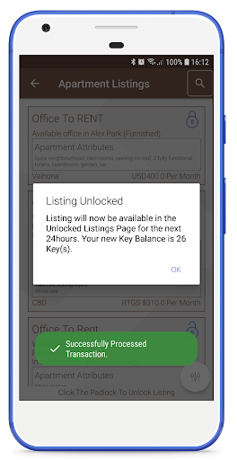 Dunhu Client Rental Applicatio
