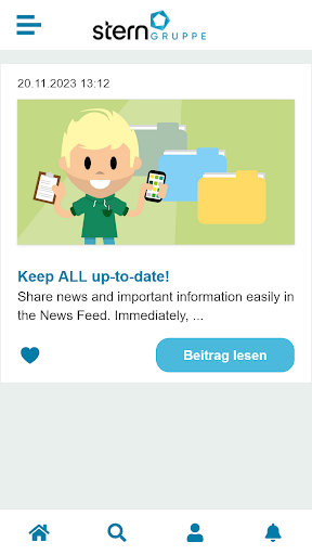 Android application stern2go screenshort