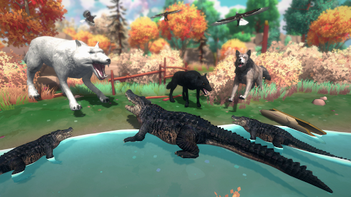 Android application Hunter Wolf Wildlife Safari 3d screenshort