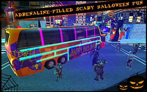 Captura 20 Halloween Bus City Simulador android