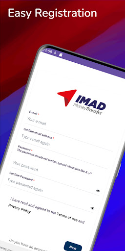 Imad Money Transfer Screen 2