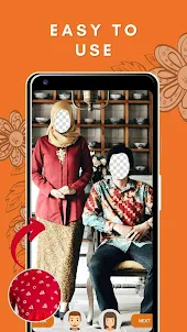 Beauty Hijab Couple Batik Mode