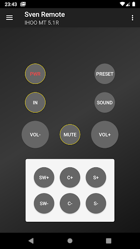 Sven пульты для акустики Screen 3
