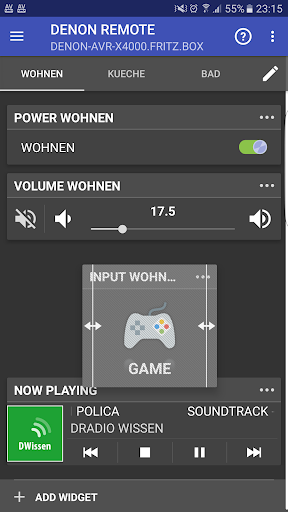 Android application Remote for Denon / Marantz screenshort