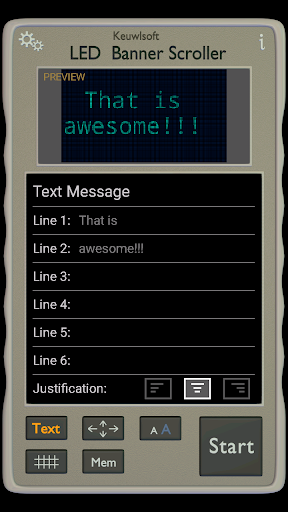 Screenshot of LED Banner Scroller