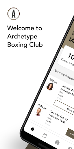 Android application Archetype Boxing Club screenshort