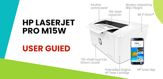 HP LaserJet Pro M15w Wireless Laser Printer