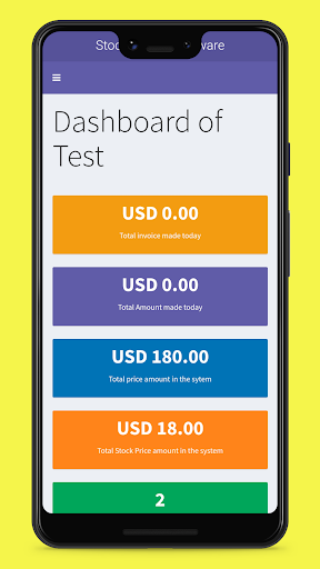 Android application Logonvoice POS screenshort