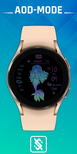 BFF53- Neon Art Mermaid Color screenshot 1