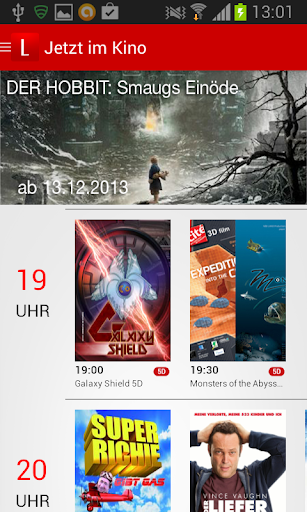 Android application Lugner Kino screenshort