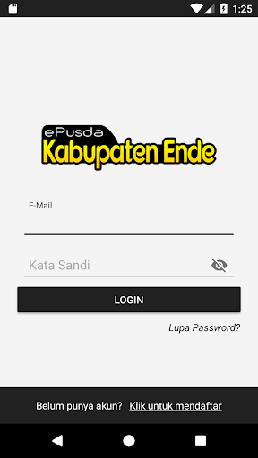 Android application ePusda Kabupaten Ende screenshort