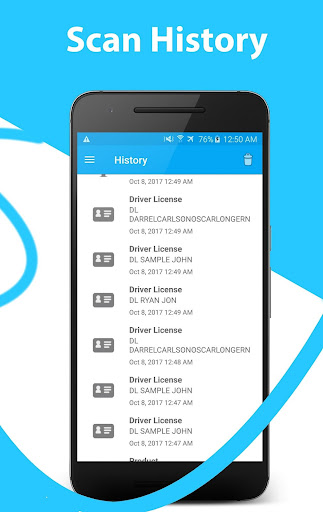 Driver license QR Code Scanner Screen 3