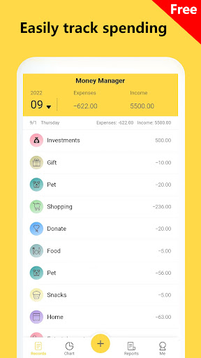 Android application Money Tracker-Expense & Budget screenshort