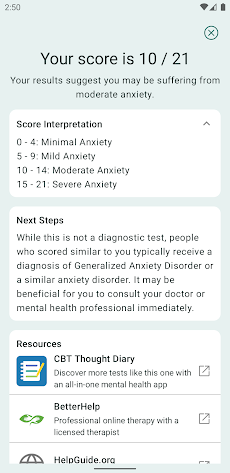 Anxiety Testのおすすめ画像3