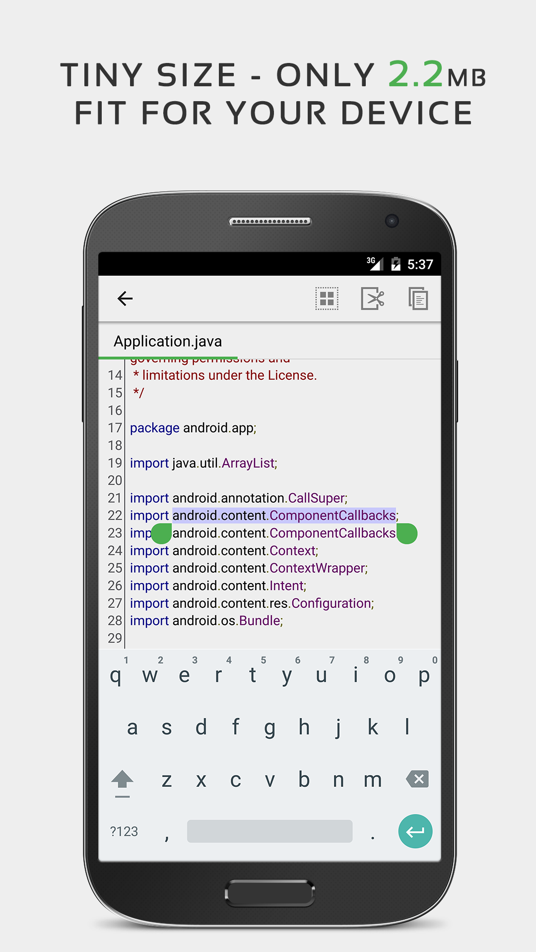 Android application QuickEdit Text Editor Pro screenshort