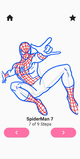 How to draw spider blue