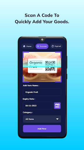 Expiry Date:Alert & Calculator Screen 3