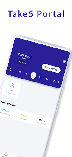 Android application Take5 Portal - HRMS ePortal screenshort