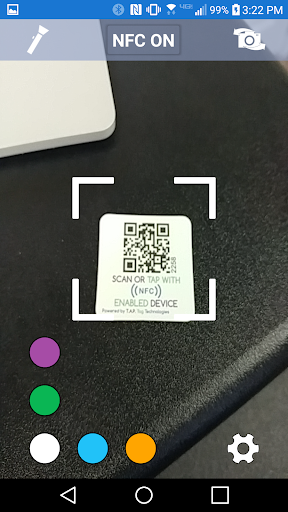 NFC/QR Reader - Tap Tag Tech Screen 2