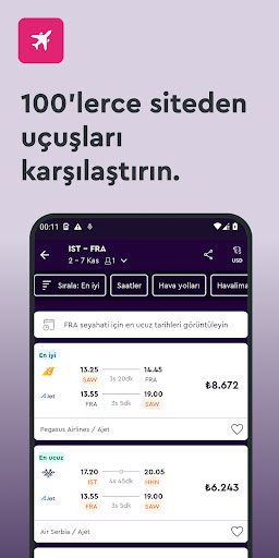 momondo: Uçuşlar, Oteller ekran görüntüsü