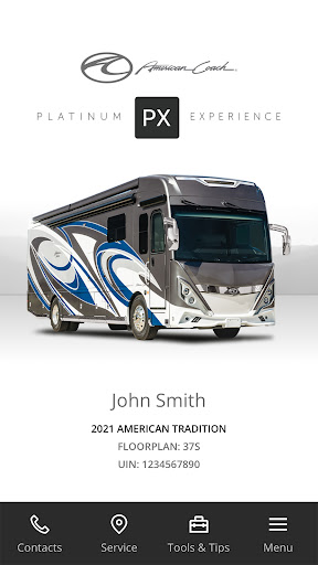 Android application American Coach PX screenshort