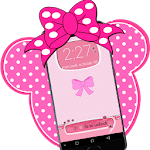 Cover Image of Herunterladen Pink Cute Minny Bowknot passwo  APK