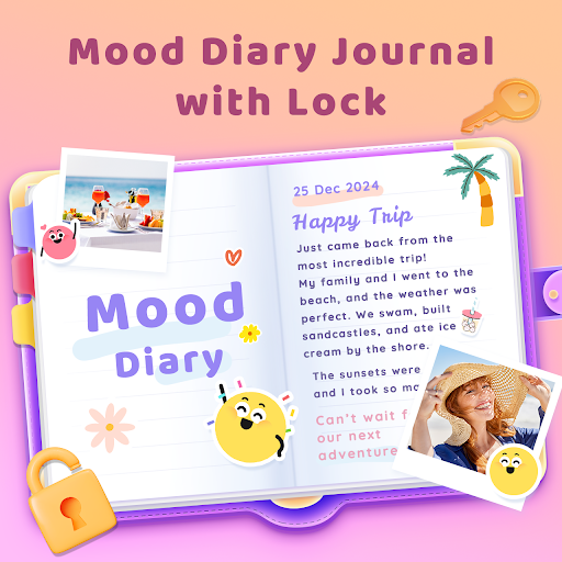 My Diary With Lock: Mood Diary Screenshot 1 - AppWisp.com