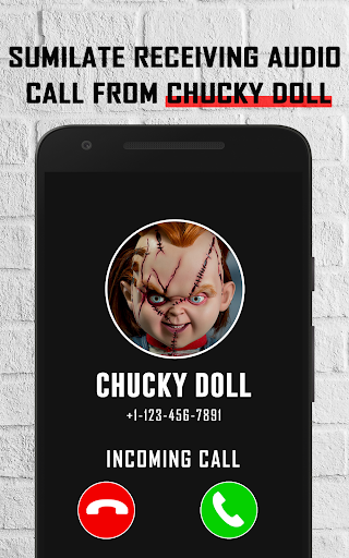 Android application Scary Chucky Doll video call screenshort