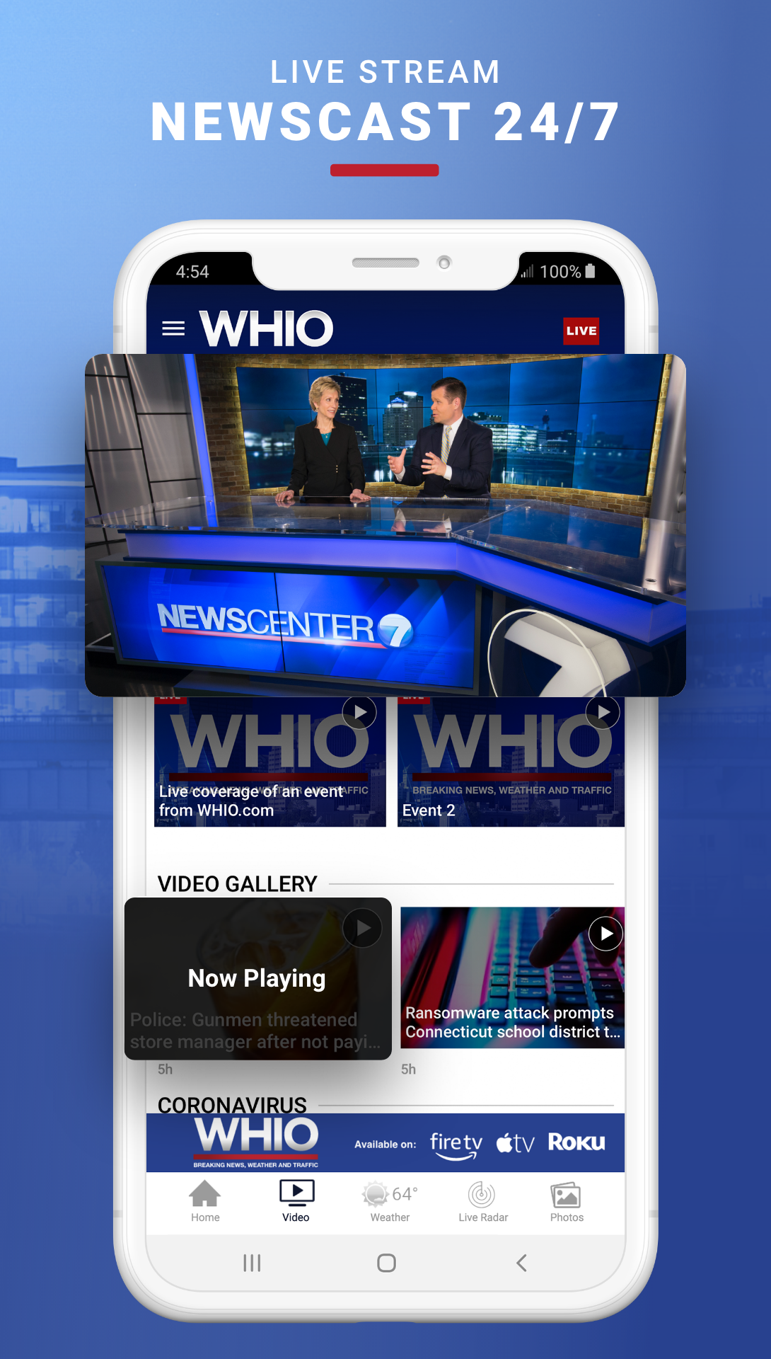 Android application WHIO screenshort