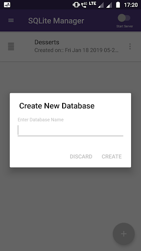 SQLite MyAdmin Lite Screen 2