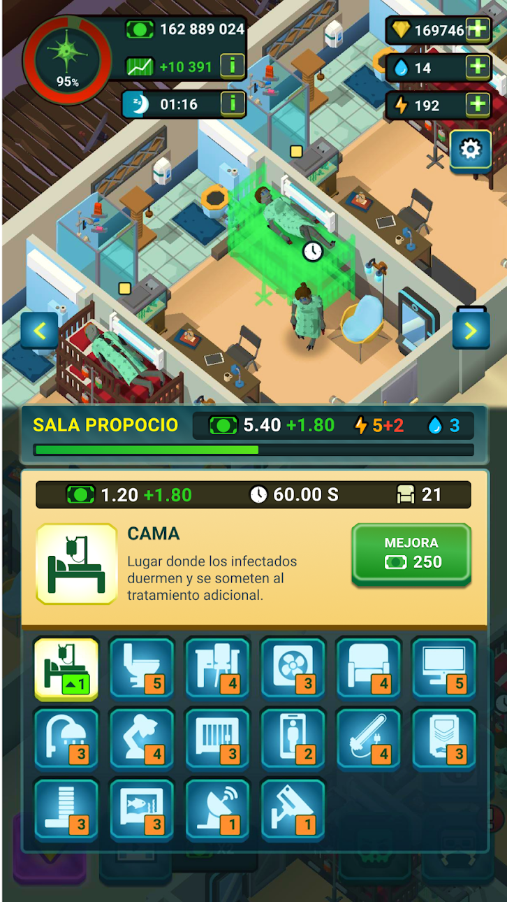 Zombie Hospital - Idle Tycoon Mod APK screenshot 6 - Android mod game interface