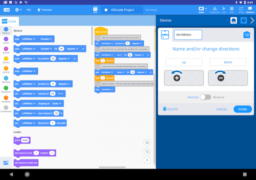 VEXcode IQ Screen 3