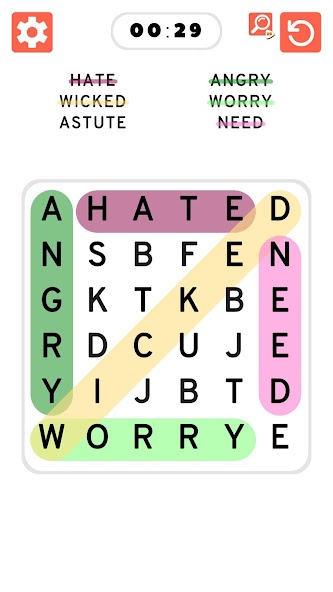 Word Search Games in english banner