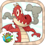Dragons to paint & stickers icon