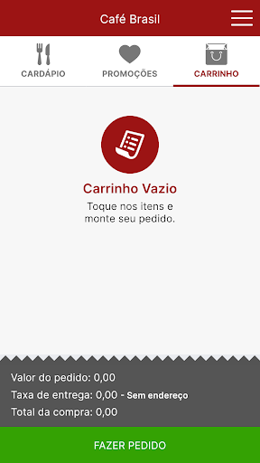 Café Brasil Delivery Screen 3