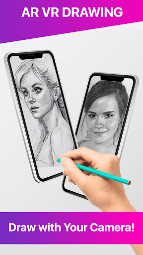 AR Drawing Realistic Face Screen 2