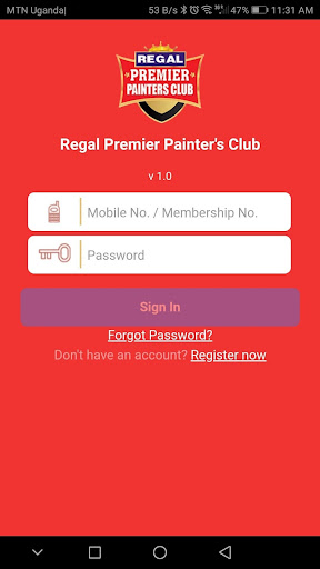 Android application Regal Premier Painter's Club screenshort