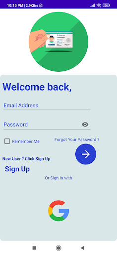Android application Rapid NEC License screenshort