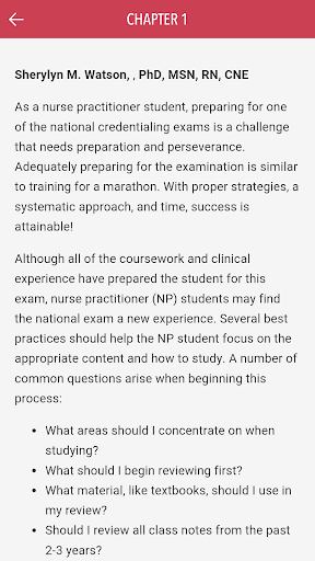 Screenshot of Family Nurse Practitioner Q&A
