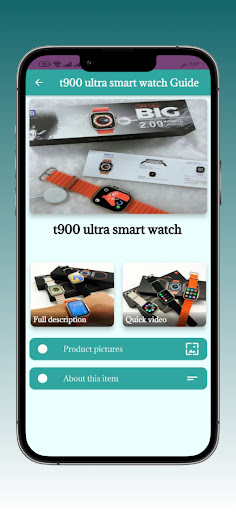 t900 ultra smart watch Guide Screen 2