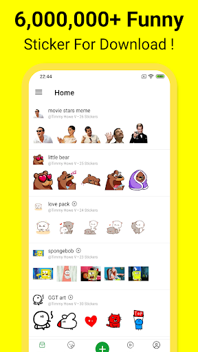 Android application StickerWorld - WAStickerApps screenshort