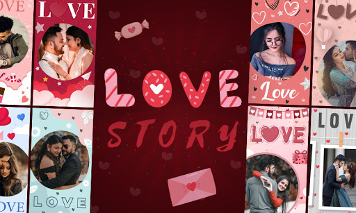 Android application Romantic Love Photo Editor screenshort