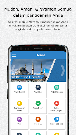 Android application MOFA Tour and Travel screenshort